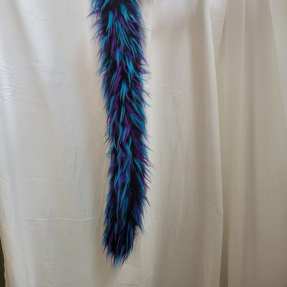 PAWS Cosplay Tail and Ears Purple and Turquoise - Picture 2 of 7